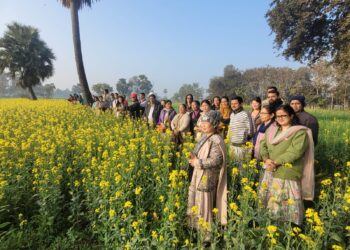 सिक्किम के किसानों का गया जी में प्रक्षेत्र भ्रमण, उन्नत कृषि तकनीकों से हुए रूबरू