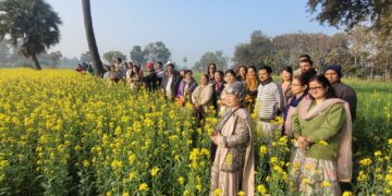 सिक्किम के किसानों का गया जी में प्रक्षेत्र भ्रमण, उन्नत कृषि तकनीकों से हुए रूबरू